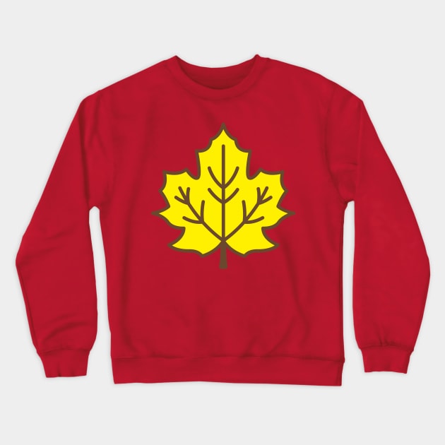 Maple Leaf Crewneck Sweatshirt by melikeozmen